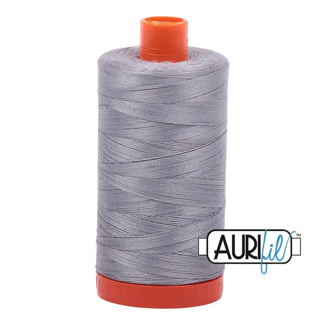 Cotton Thread Grey Mist Aurifil 50wt Large Spool