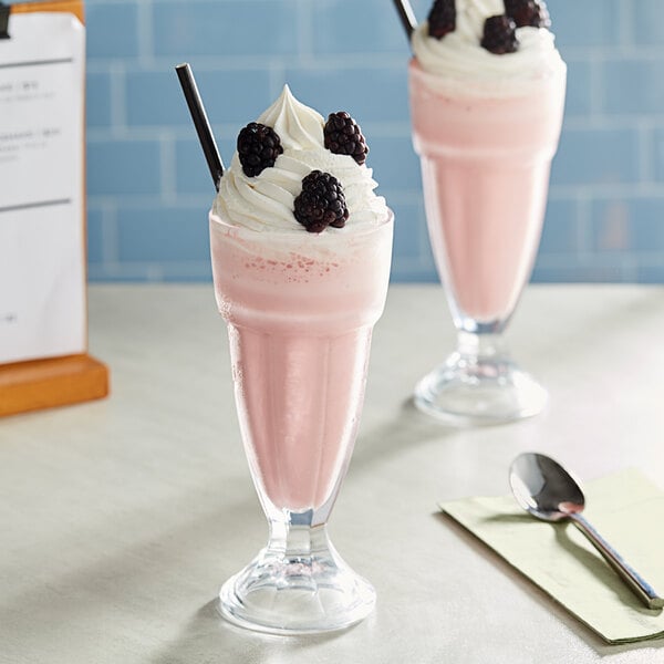 Oringer Black Raspberry Milkshake Base Syrup 1 Gallon - 4/Case