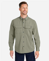 HUK® Men’s Long Sleeve Fishing Shirt with Pockets UPF 30+ Sun Protection & Ventilated Design