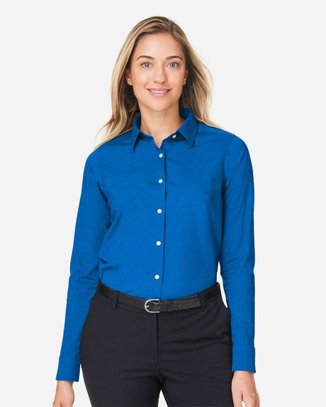 Devon & Jones® Women’s Poplin Dress Shirt Moisture-Wicking Stretch Fabric Elegant Workwear