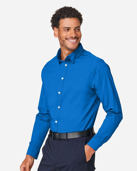 Devon & Jones® Men’s Stretch Poplin Dress Shirt Moisture-Wicking Wrinkle-Resistant Professional Wear