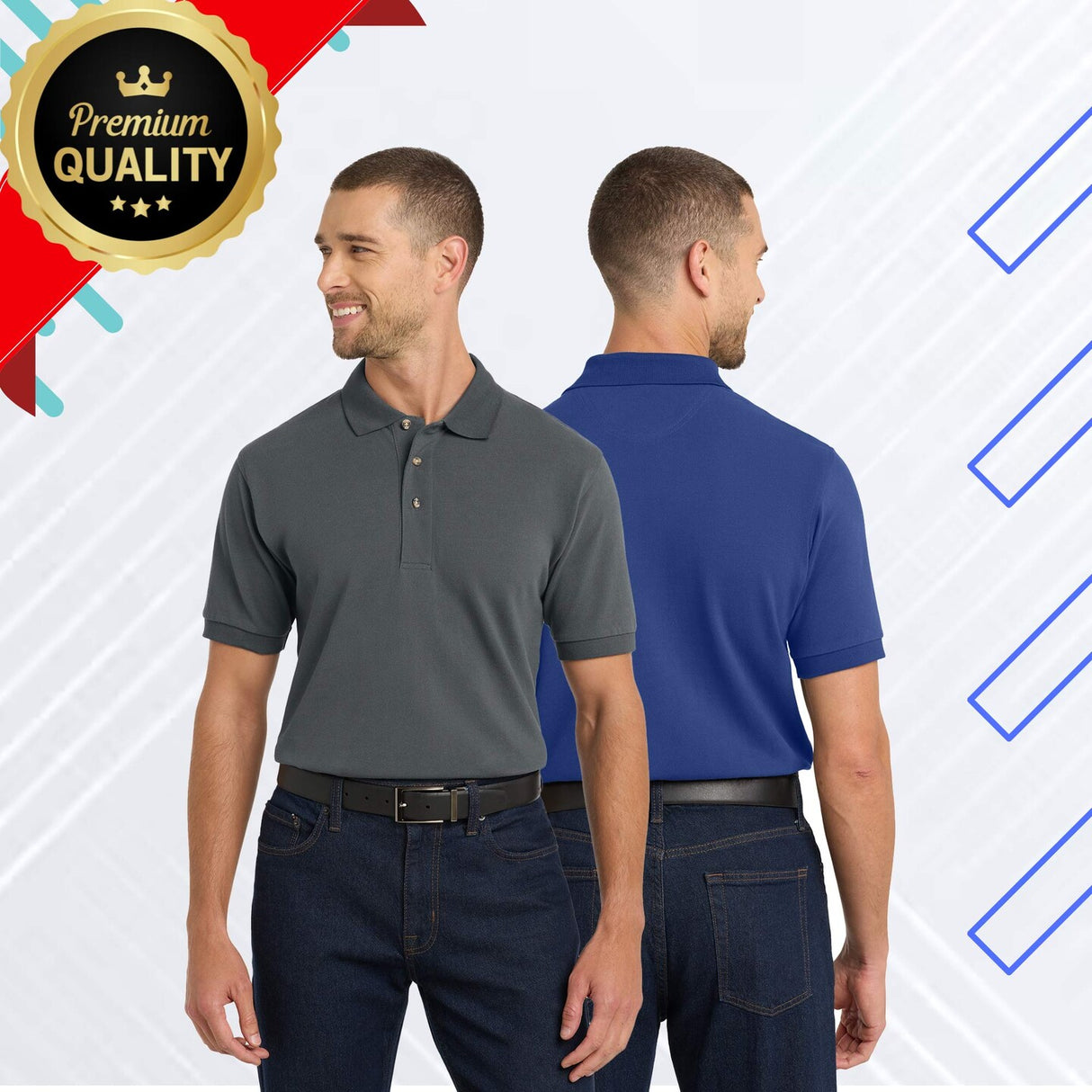 Port Authority® Heavyweight Cotton Pique Polo