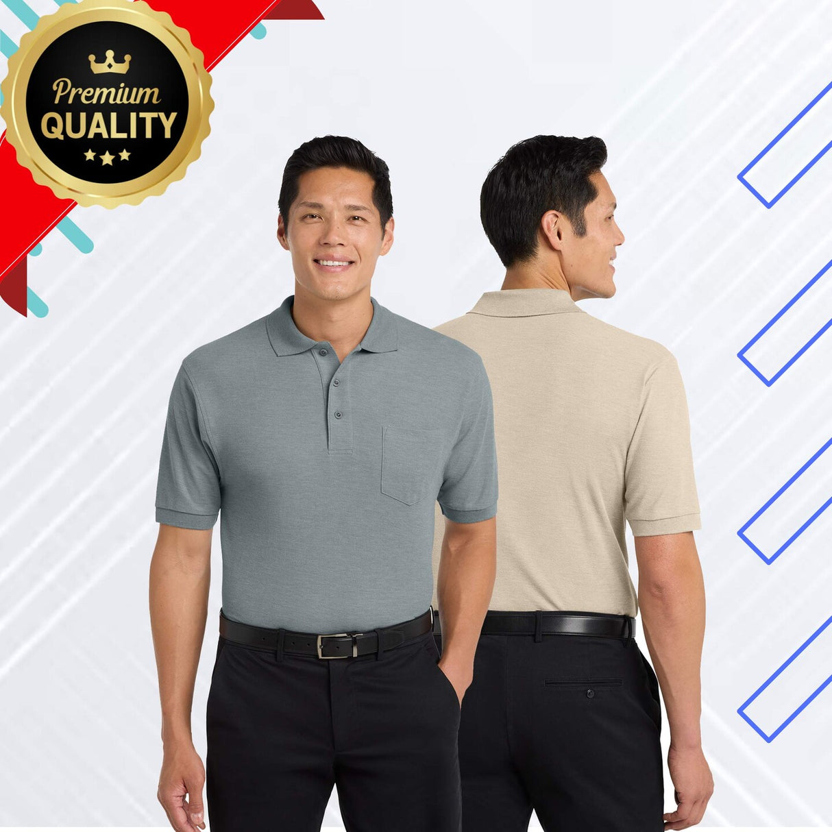 Port Authority® Silk Touch Polo with Pocket