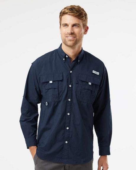 HUK® Men’s Bahama Outdoor Shirt Moisture Wicking Sun Safe Button Up Fishing Top