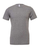 Retail fit triblend tee in Black Heather, Gray Triblend, Navy and White for lifestyle apparel