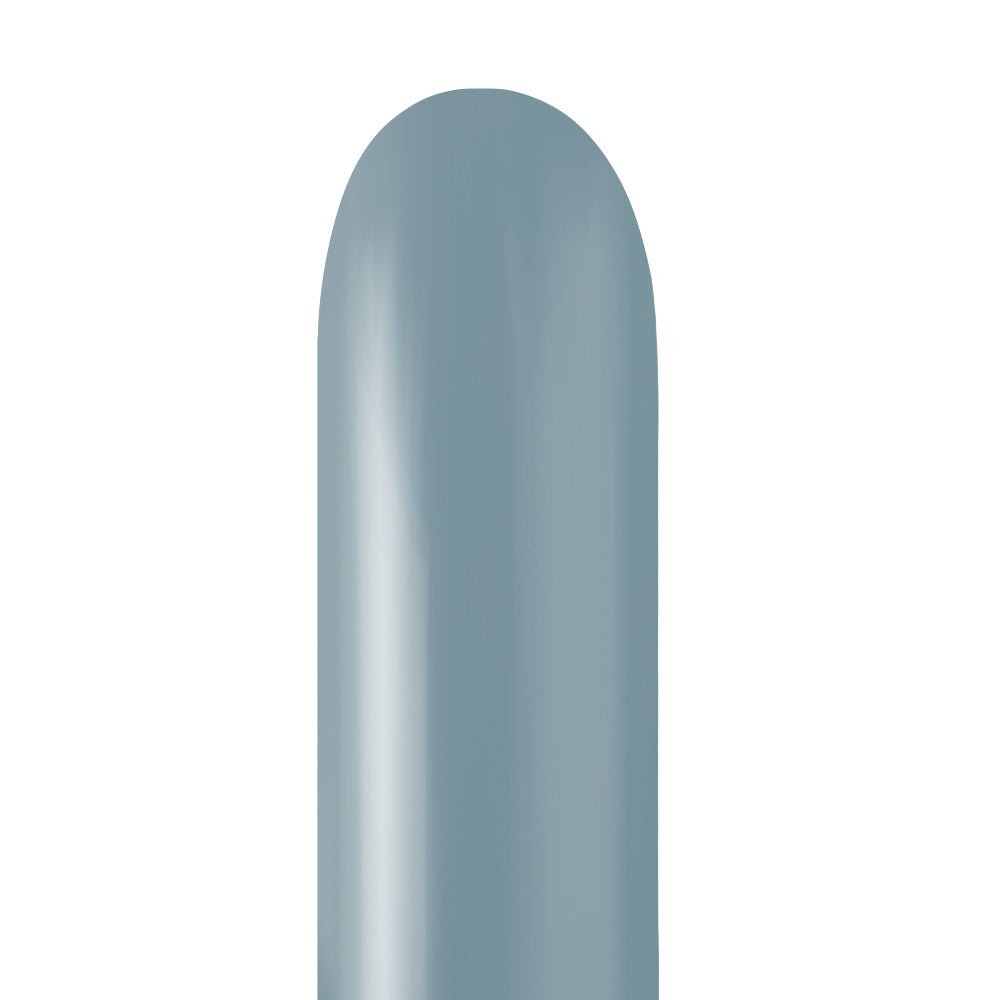 Latex Entertainer Balloons Retro Denim Blue