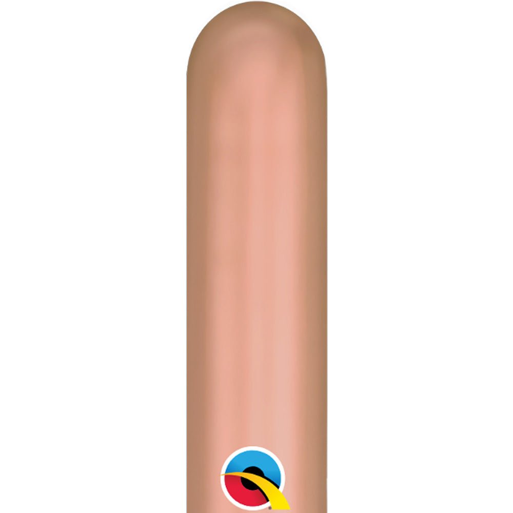Latex Balloons 260Q Chrome Rose Gold