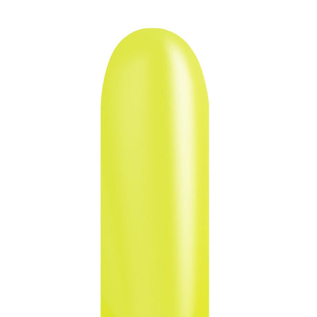 Neon Yellow 260 Latex Balloons