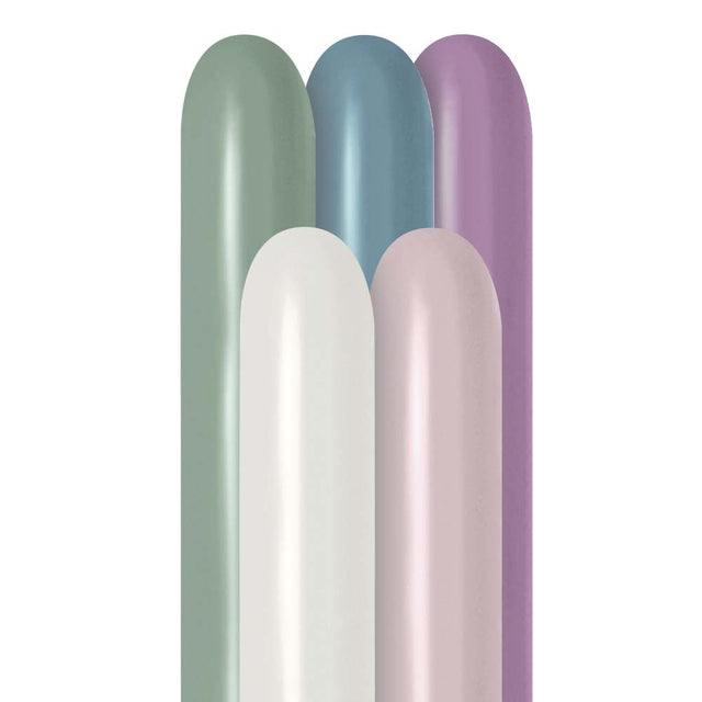 Entertainer Balloons 260S Pastel Dusk Assortment