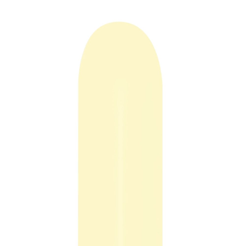 Latex Balloons 260S Sempertex Pastel Matte Yellow