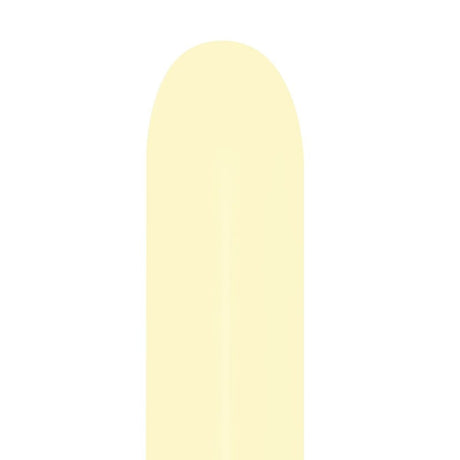 Latex Balloons 260S Sempertex Pastel Matte Yellow