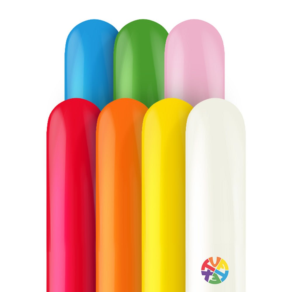 Entertainer Balloons 260T TUFTEX Standard Assortment With White