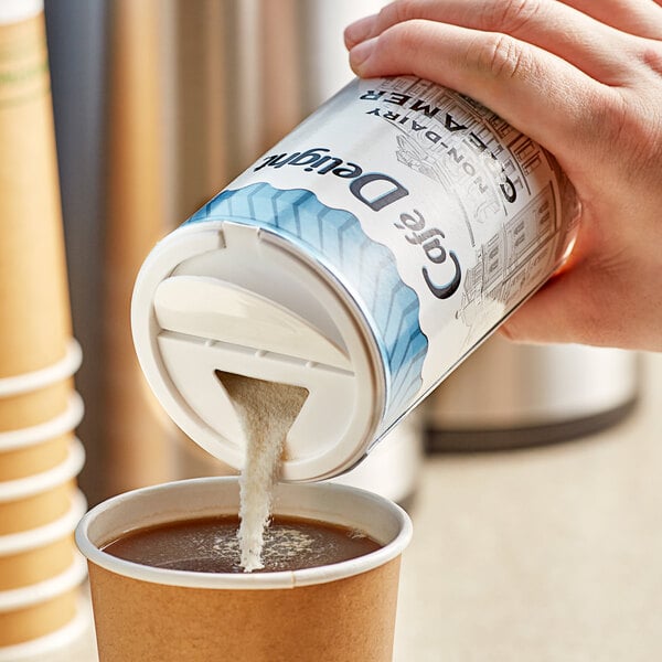Cafe Delight 12 oz. Non-Dairy Powdered Creamer Canister - 24/Case