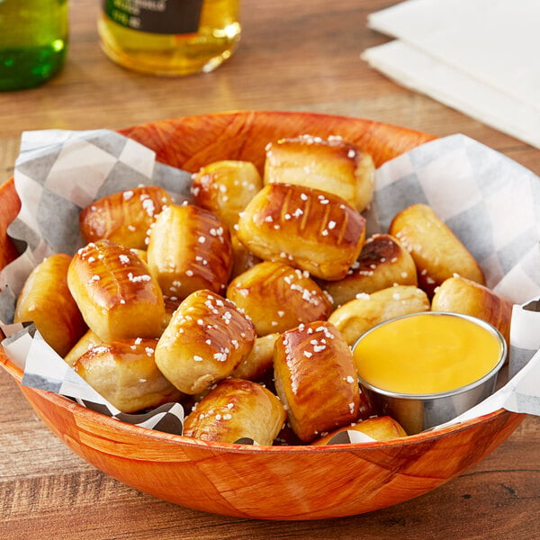 SuperPretzel Bavarian Soft Pretzel Bites 0.4 oz. - 525/Case