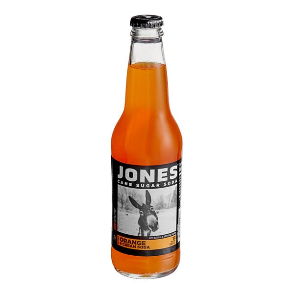 Jones Orange & Cream Soda 12 oz. - 24/Case