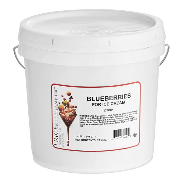 I. Rice Blueberry Hard Serve Ice Cream Base 2 Gallon