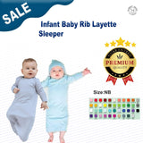 RADYAN® Infant Baby Rib Layette Sleeper