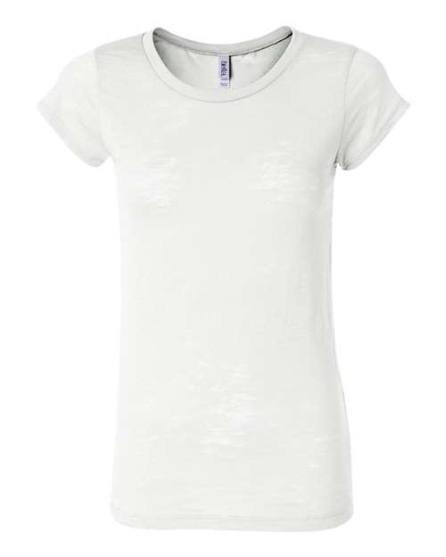 BELLA + CANVAS 8601 Women's Burnout Tee in White