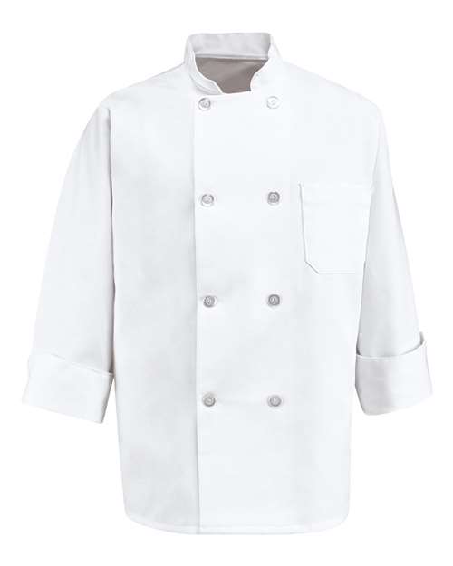 Eight Pearl Button Chef Coat