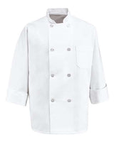 Eight Pearl Button Chef Coat