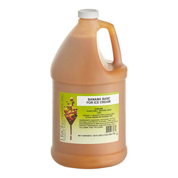 I. Rice Banana Hard Serve Ice Cream Base 1 Gallon