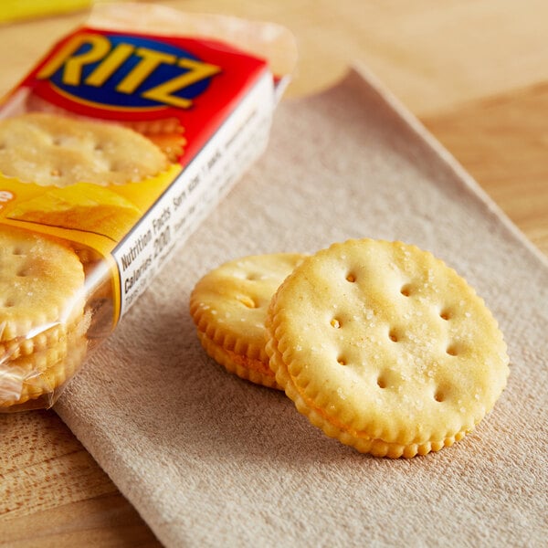 Nabisco Ritz Cheese Sandwich Crackers 1.35 oz. - 112/Case