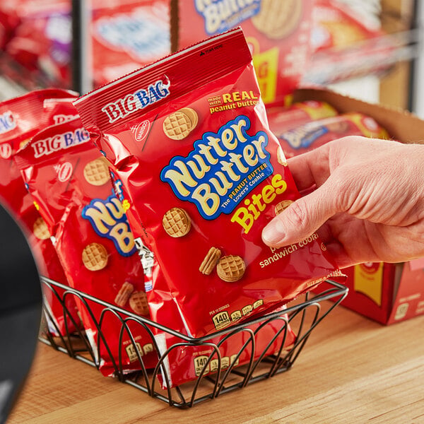 Nabisco Nutter Butter Cookie Bites 3 oz. - 12/Case