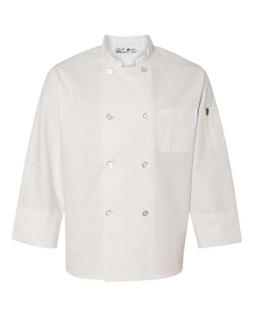 Button Chef Coat with Thermometer Pocket