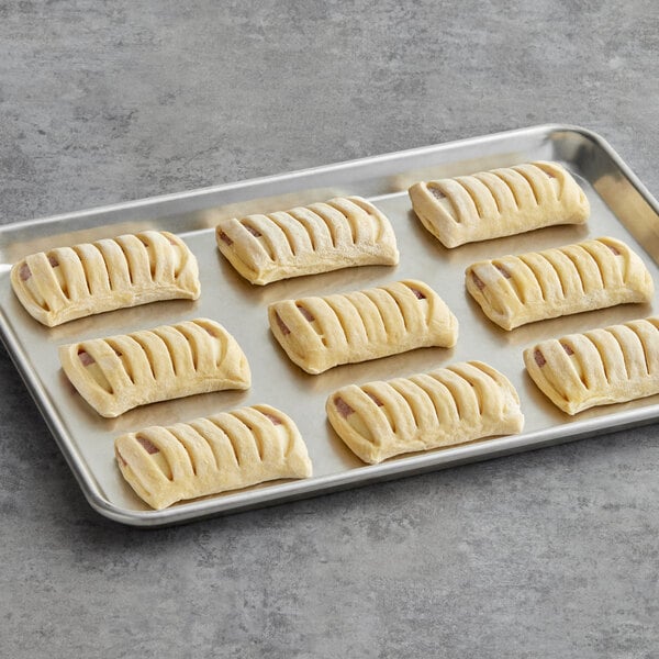 Bridor Ready-to-Bake Strawberry Cheesecake Danish 3.5 oz. - 84/Case