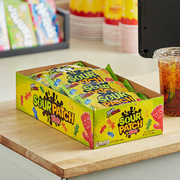 Sour Patch Kids Original Soft and Chewy Candy Pouch 2 oz. - 288/Case