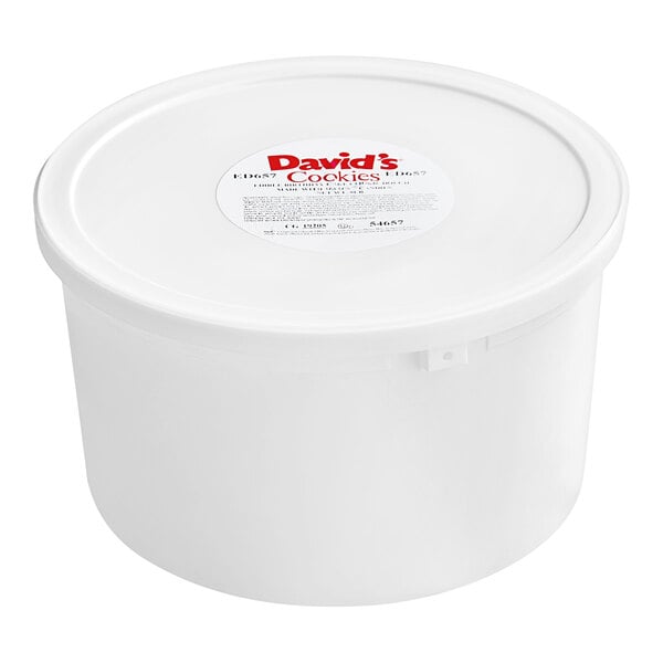 David's Cookies 8 lb. M&Ms Birthday Cake Edible Cookie Dough - 2/Case