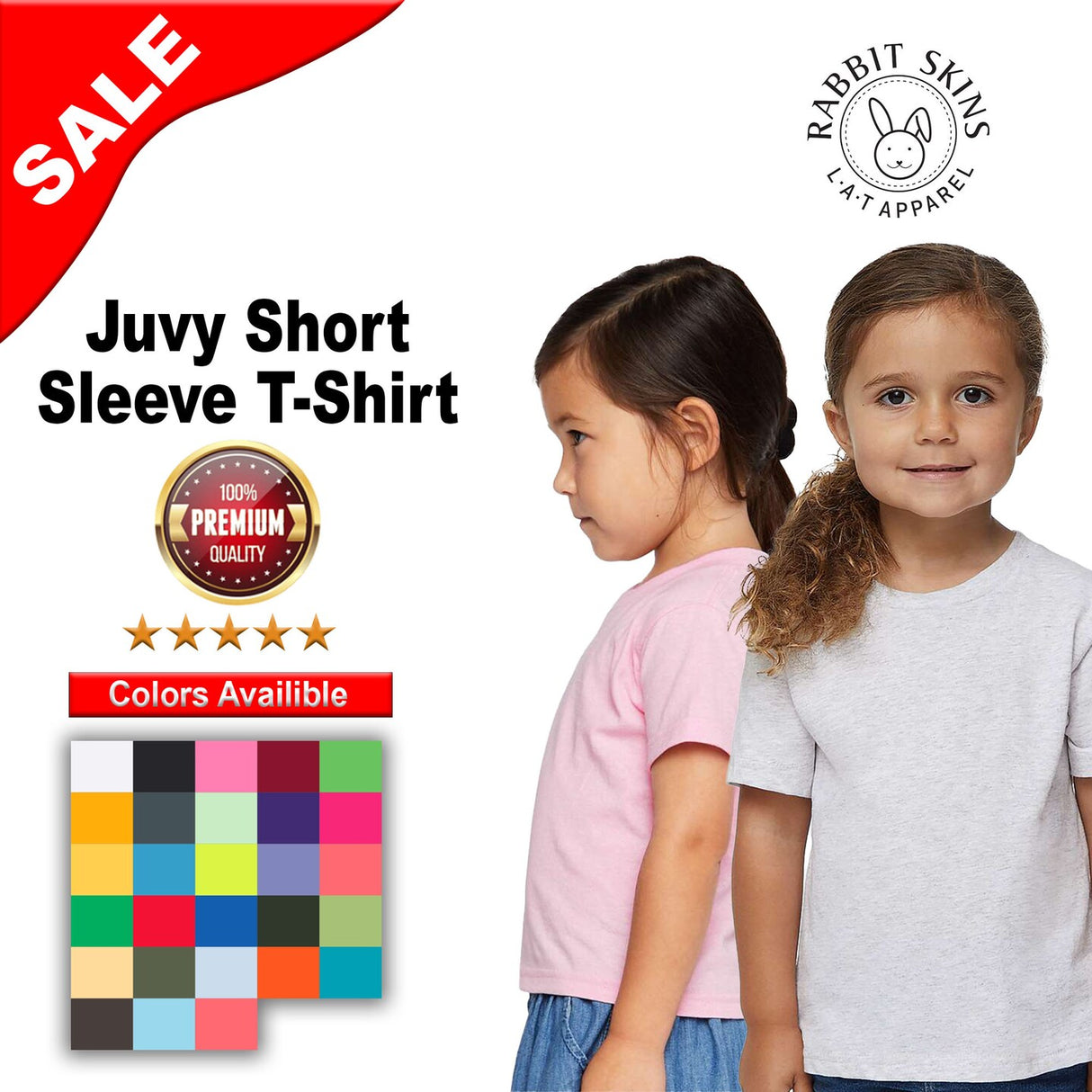 RADYAN® Juvy Crewneck Short Sleeve T-Shirt - 3301J