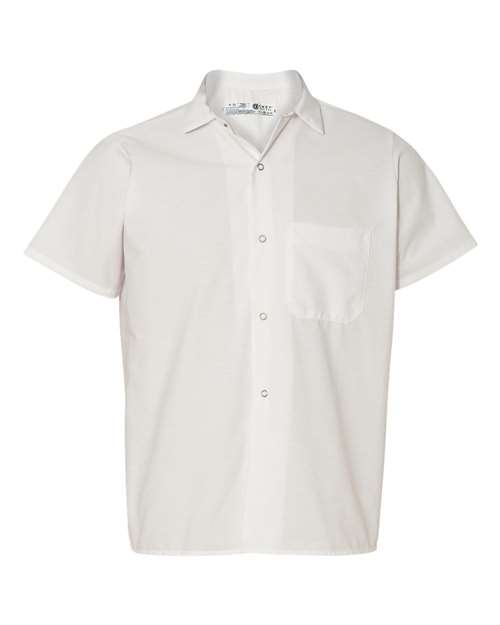 Poplin Cook Shirt with Gripper Closures