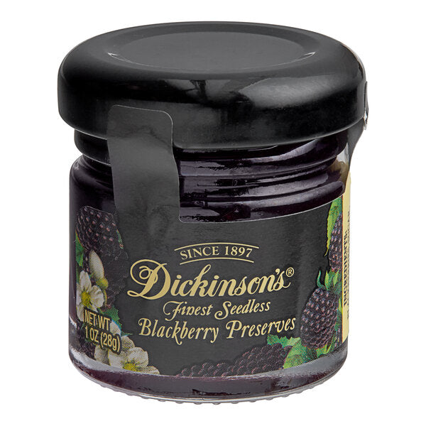 Dickinson's 1 oz. Blackberry Preserves - 72/Case