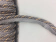 Light Blue With Beige Trim Rope With Gimp Upholstery Fabric - Light Blue/Beige Trim, 3/4" Width (10 Yards)