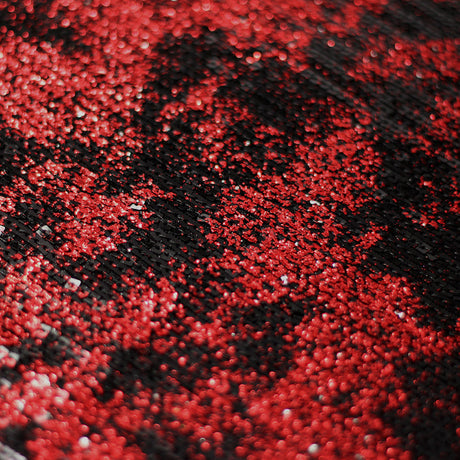 Dusted Sequins Nylon Spandex Fabric - Purple Black/Silver Black/Gold Black/Red Black, Round Sequins, 52/54" Width (1 Yard)