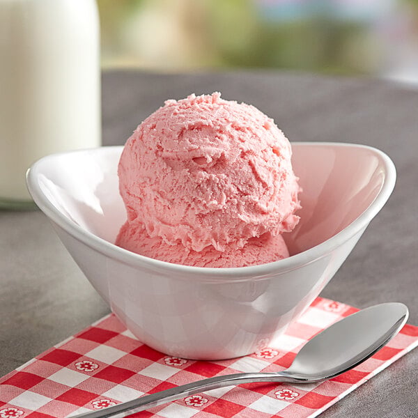 Oringer Seedless Strawberry Puree Hard Serve Ice Cream Base 1 Gallon