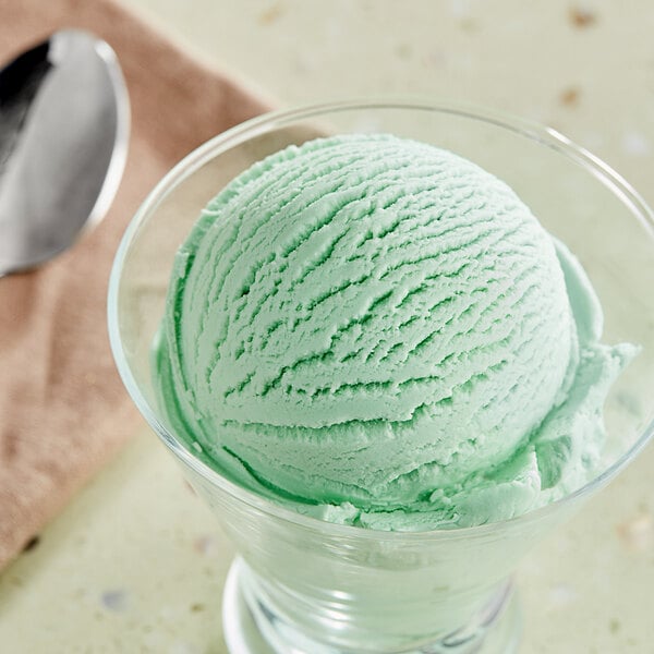 Oringer Mint Hard Serve Ice Cream Flavoring with Color 1 Quart