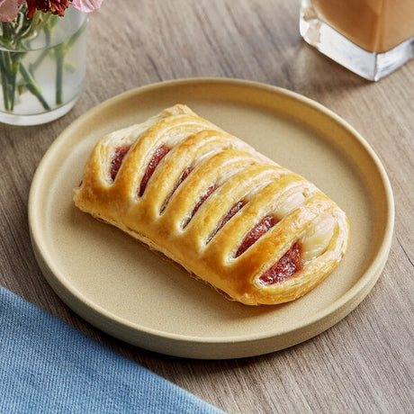 Bridor Ready-to-Bake Strawberry Cheesecake Danish 3.5 oz. - 84/Case