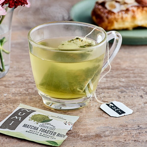 Numi Organic Matcha Toasted Rice Tea Bags - 100/Case