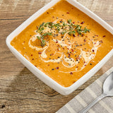 Chef Francisco Roasted Red Pepper and Gouda Soup 4 lb. - 4/Case