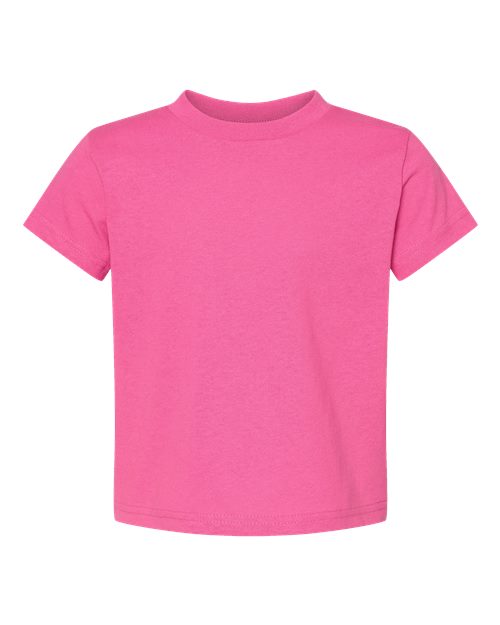 RADYAN® Toddler Cotton Jersey Crew Neck Short Sleeve Tee - 3301T