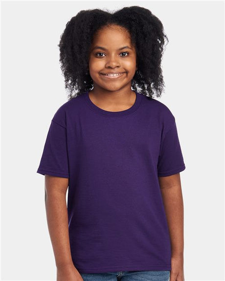 Gildan Youth Crewneck Short Sleeve T-Shirt – Soft Moisture-Wicking Tee