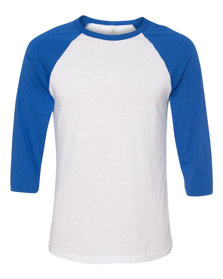 BELLA + CANVAS® Three-Quarter Crewneck Baseball T-Shirt
