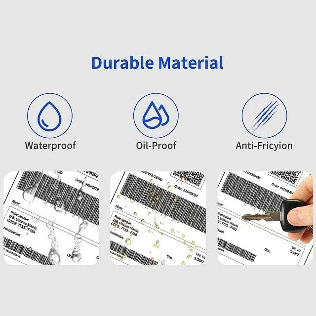 Direct Thermal Labels 4x6 Shipping Labels with Perforation