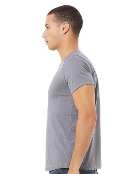 BELLA + CANVAS CVC Crewneck Short Sleeve Jersey Tee in Heather Sunset