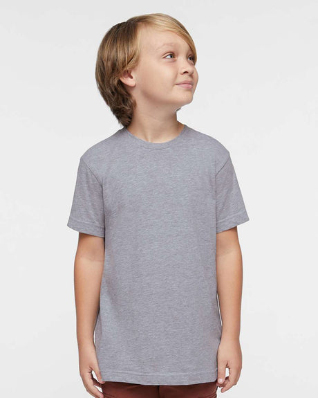 Youth Fine Jersey Crewneck Short Sleeve Tee