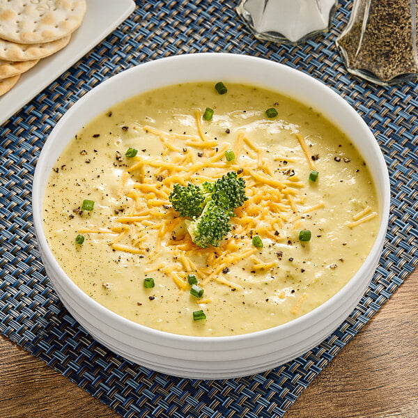 Chef Francisco Broccoli and Cheese Soup 8 lb. - 4/Case