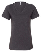 BELLA + CANVAS® Women's Relaxed Heather CVC V Neck Short Sleeve T-Shirt - 6405CVC
