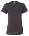 BELLA + CANVAS® Women's Relaxed Heather CVC V Neck Short Sleeve T-Shirt - 6405CVC